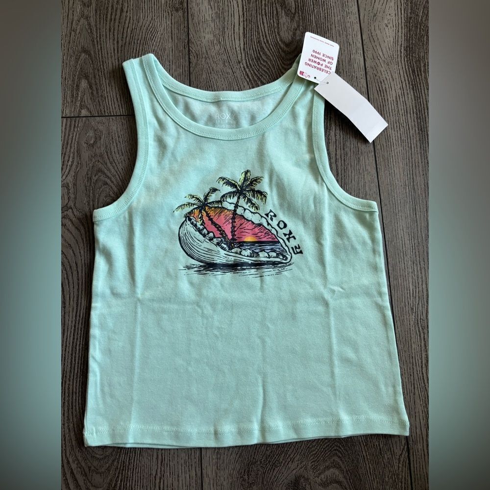 Roxy Aqua Kids Tank with Island Graphic